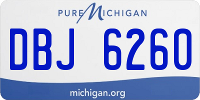 MI license plate DBJ6260