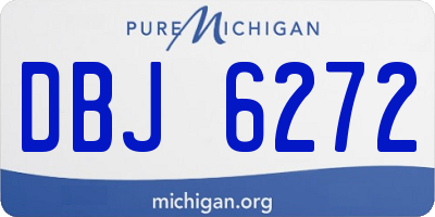 MI license plate DBJ6272