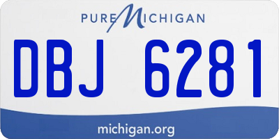 MI license plate DBJ6281