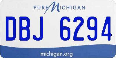 MI license plate DBJ6294