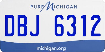 MI license plate DBJ6312