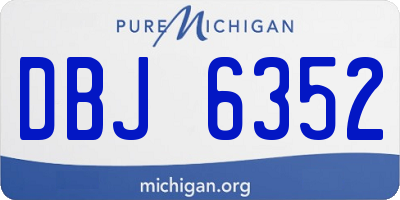 MI license plate DBJ6352