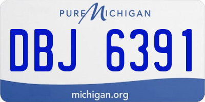 MI license plate DBJ6391