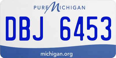 MI license plate DBJ6453