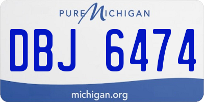 MI license plate DBJ6474