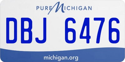 MI license plate DBJ6476