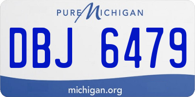 MI license plate DBJ6479