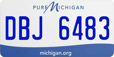 MI license plate DBJ6483
