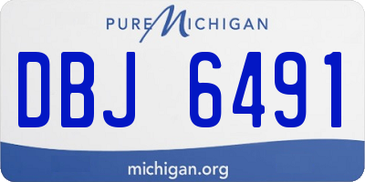 MI license plate DBJ6491