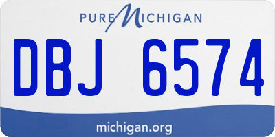 MI license plate DBJ6574