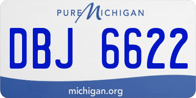 MI license plate DBJ6622