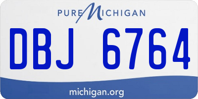 MI license plate DBJ6764