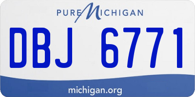 MI license plate DBJ6771