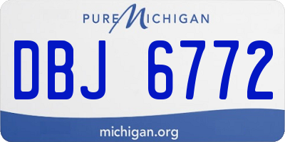 MI license plate DBJ6772