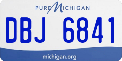 MI license plate DBJ6841