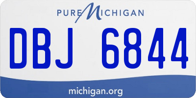 MI license plate DBJ6844
