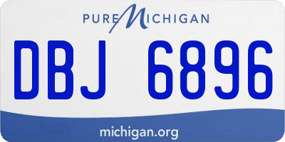 MI license plate DBJ6896