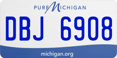 MI license plate DBJ6908