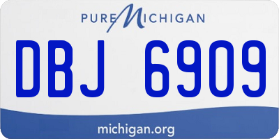 MI license plate DBJ6909