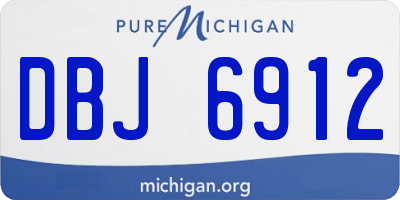 MI license plate DBJ6912