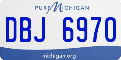 MI license plate DBJ6970