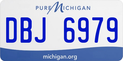 MI license plate DBJ6979
