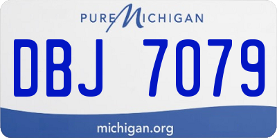 MI license plate DBJ7079