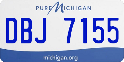 MI license plate DBJ7155