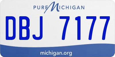 MI license plate DBJ7177