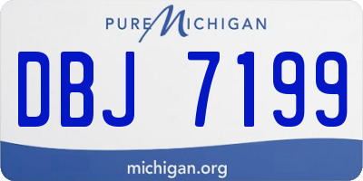 MI license plate DBJ7199
