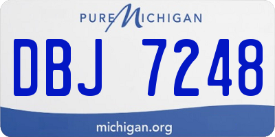 MI license plate DBJ7248