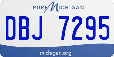 MI license plate DBJ7295
