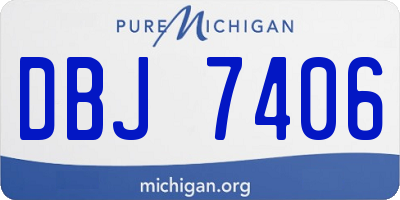 MI license plate DBJ7406