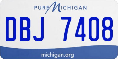 MI license plate DBJ7408