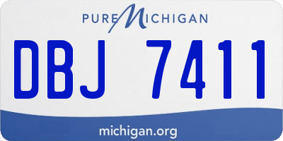 MI license plate DBJ7411