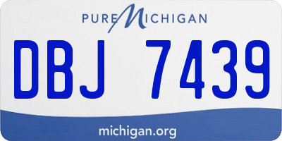 MI license plate DBJ7439
