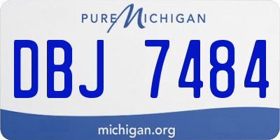 MI license plate DBJ7484