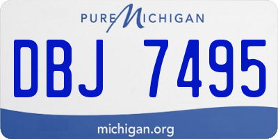 MI license plate DBJ7495