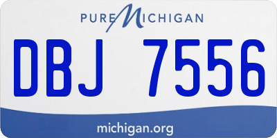 MI license plate DBJ7556