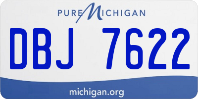 MI license plate DBJ7622