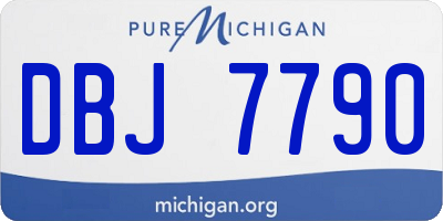 MI license plate DBJ7790