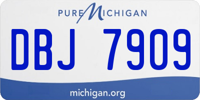 MI license plate DBJ7909