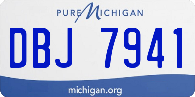 MI license plate DBJ7941