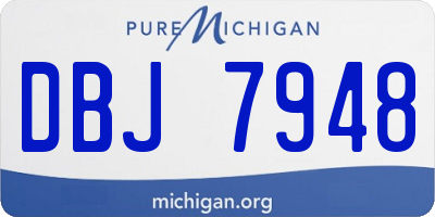 MI license plate DBJ7948