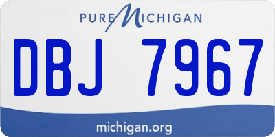 MI license plate DBJ7967