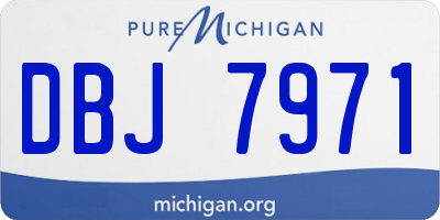 MI license plate DBJ7971