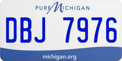 MI license plate DBJ7976