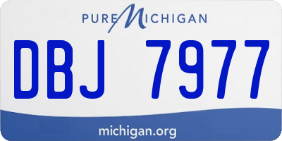 MI license plate DBJ7977