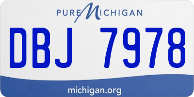 MI license plate DBJ7978