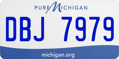 MI license plate DBJ7979